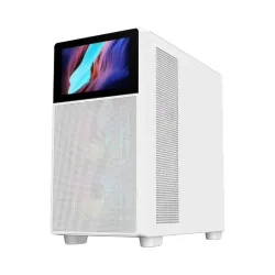 SAMA V Play 4367 Mid Tower Case ATX, With Monitor 7 inch - White (BTF)