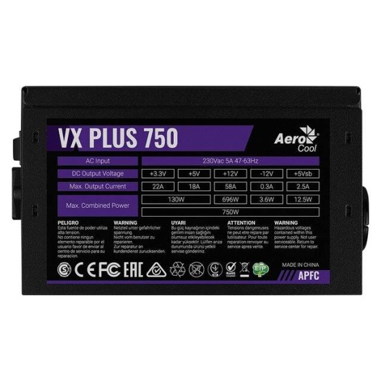 AeroCool 750W VX Plus Series PSU