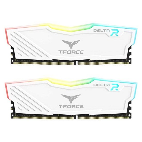 T-Force Delta 16GB RGB (2 x 8GB) DDR4 3600MHz RAM (White)