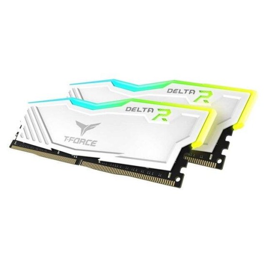 T-Force Delta 16GB RGB (2 x 8GB) DDR4 3600MHz RAM (White)