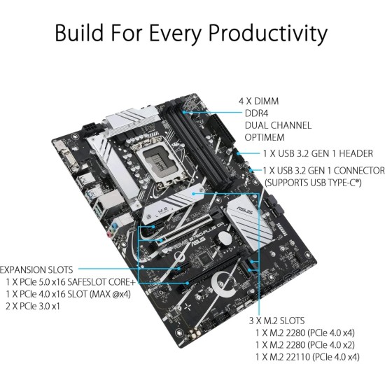 ASUS PRIME B760-PLUS D4 ASUS PRIME B760-PLUS D4