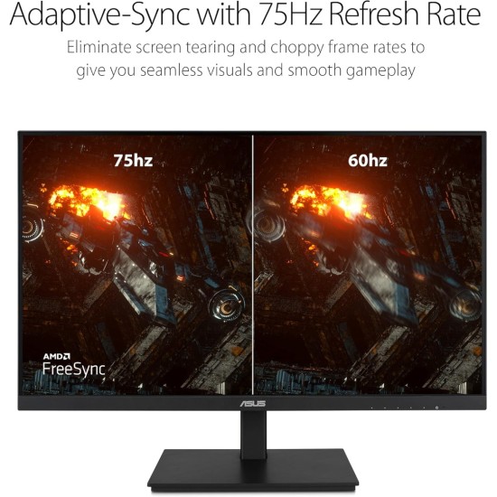 شاشة ASUS 24 VA24DQSB 75Hz 5Ms FHD (1920x1080P) مسطحة IPS