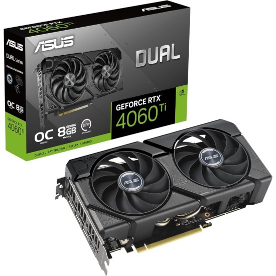 ASUS Dual GeForce RTX™ 4060 Ti EVO OC Edition 16GB GDDR6 ASUS Dual GeForce RTX™ 4060 Ti EVO OC Edition 16GB GDDR6