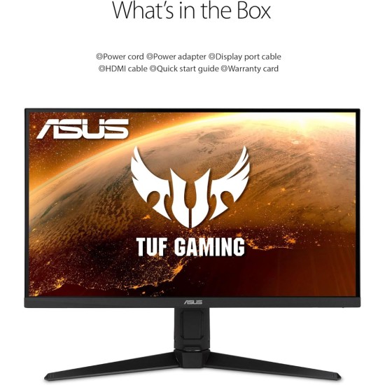 شاشة ASUS TUF GAMING VG27AQL3A مقاس 27 بوصة بدقة 2K (2560 × 1440) وسرعة 180 هرتز ووقت استجابة 1 مللي ثانية وتقنية IPS سريعة