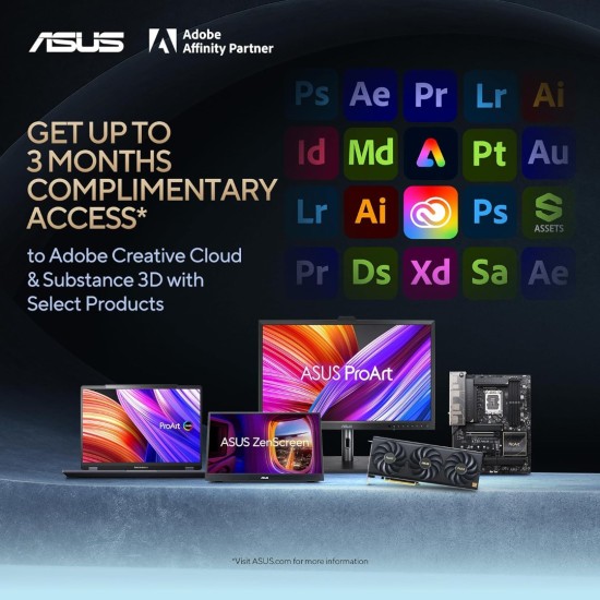 شاشة ASUS ProArt PA279CRV مقاس 27 بوصة بدقة 4K (3840x2160) وتردد 60 هرتز ومدة استجابة 5 مللي ثانية وألوان IPS وألوان RGB بنسبة 100%