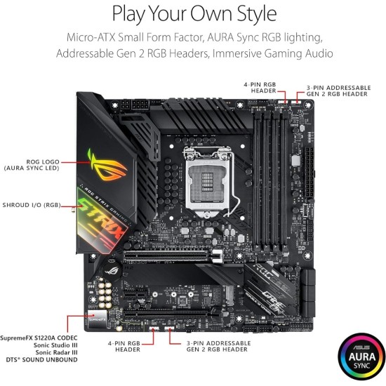 ASUS ROG STRIX Z490-G GAMING Motherboard ASUS ROG STRIX Z490-G GAMING Motherboard