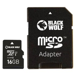 Black Wolf : MicroSDXC Card (16GB)