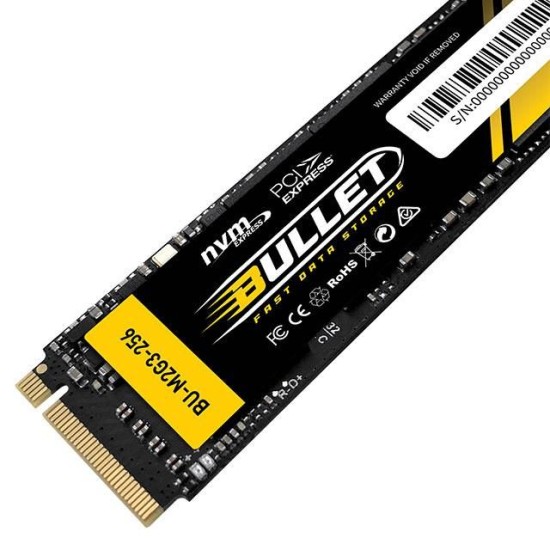 Bullet 256GB M.2 (2280) NVMe PCIe [Gen3x4]