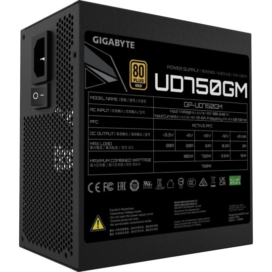 PSU GIGABYTE UD750GM 750 W 80PLUS GOLD