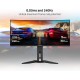 Gigabyte 34" WQHD OLED 240 Hz Ultrawide Curved Gaming Monitor (Black)