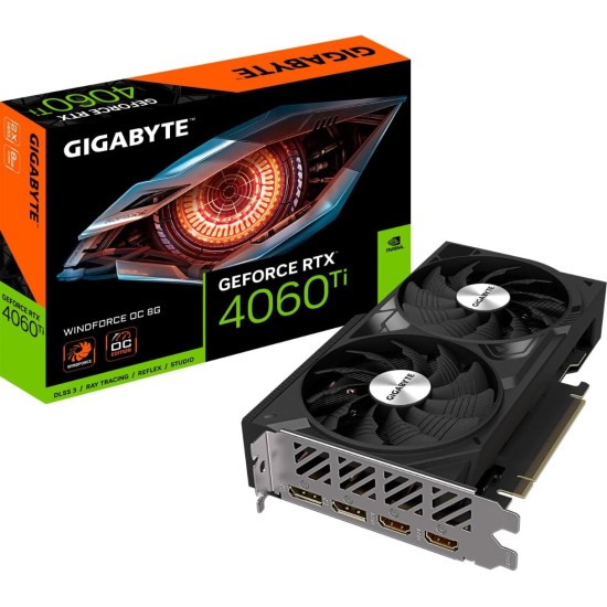 Gigabyte GeForce RTX™ 4060 Ti WINDFORCE OC 16GB Gigabyte GeForce RTX™ 4060 Ti WINDFORCE OC 16GB