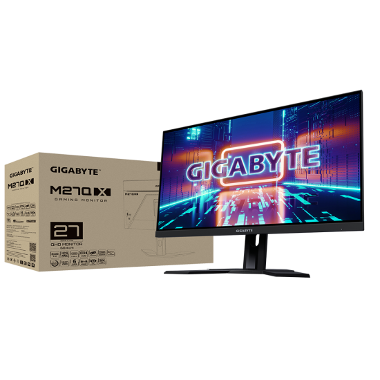 شاشة Gigabyte M27Q X 2K QHD (2560 × 1440) 1Ms 240Hz IPS Edge، شاشة ألعاب