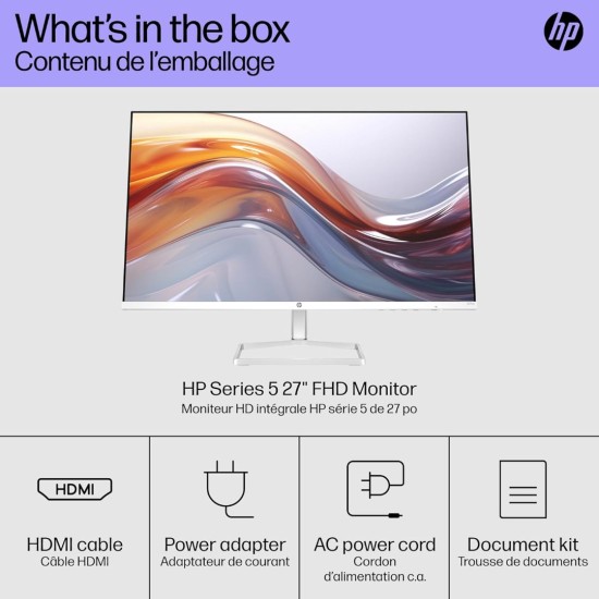 HP Series 5 27 inch FHD Monitor, Full HD Display