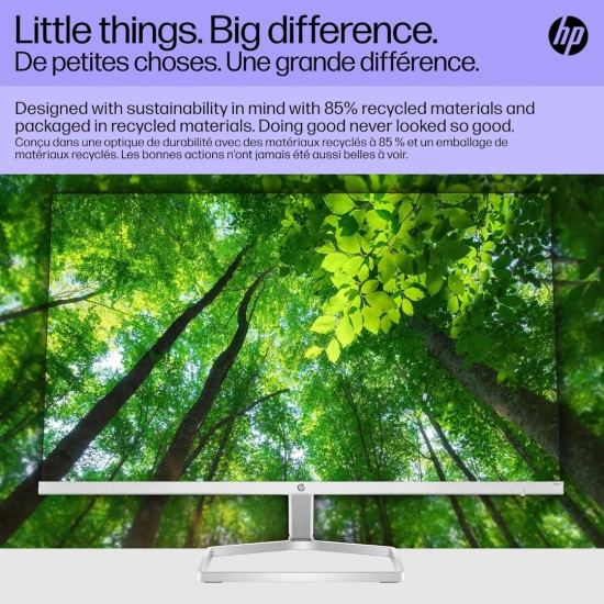 HP Series 5 524SF Monitor, 24" FHD IPS Display, 100Hz Refresh Rate, 5ms (GtG with Overdrive) Response Time, Tilt Adjustable, 16.7m Color Support, Black/Silver