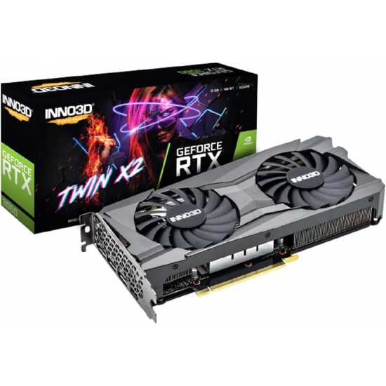 INNO3D Nvidia GeForce RTX 3060 Twin X2 12GB - Black INNO3D Nvidia GeForce RTX 3060 Twin X2 12GB - Black