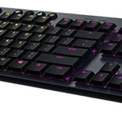 لوحة مفاتيح الألعاب الميكانيكية Logitech G915 LIGHTSPEED RGB، مفتاح مفتاح اللمس GL منخفض المستوى، LIGHTSYNC RGB، دعم LIGHTSPEED اللاسلكي والبلوتوث المتقدم - اللمس