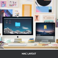 لوجيتك MX Keys لوحة مفاتيح لاسلكية صغيرة لنظام التشغيل Mac