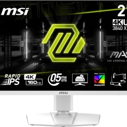 شاشة MSI MAG 274URFW UHD 4K (3840x2160) 160Hz 0.5Ms Rapid IPS Flat - بيضاء