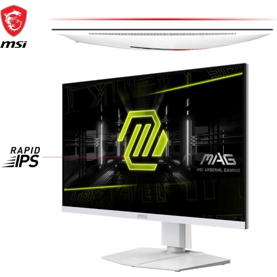 شاشة MSI MAG 274URFW UHD 4K (3840x2160) 160Hz 0.5Ms Rapid IPS Flat - بيضاء