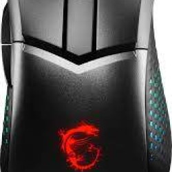 MSI Clutch GM51 Lightweight Wireless Gaming Mouse & Charging Dock, 26K DPI Optical Sensor, 2.4G & Bluetooth, 60M Omron Switches, Fast-Charging, 150Hr Battery, RGB, 5 Programmable Buttons, PC/Mac