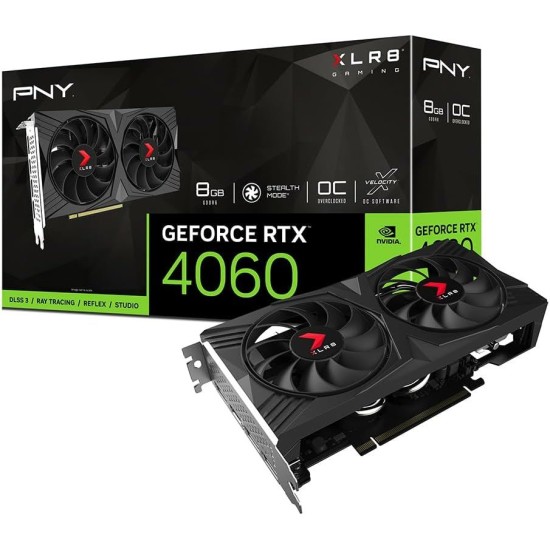 PNY GeForce RTX™ 4060 8GB XLR8 OC PNY GeForce RTX™ 4060 8GB XLR8 OC