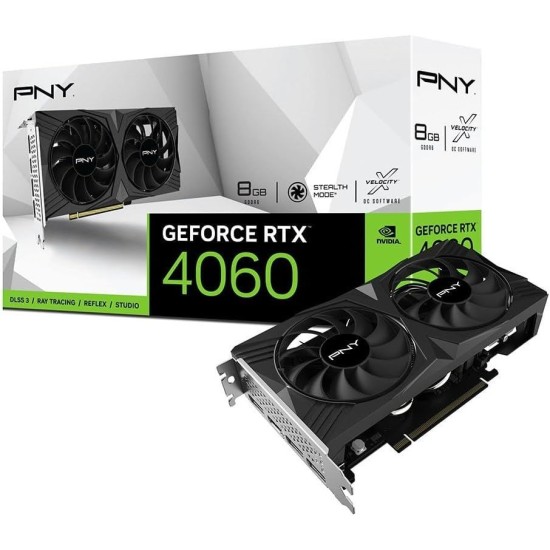 PNY GeForce RTX™ 4060 8GB VERTO™ Dual Fan PNY GeForce RTX™ 4060 8GB VERTO™ Dual Fan