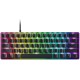 لوحة مفاتيح الألعاب Razer Huntsman Mini 60%، مفتاح أرجواني، مفاتيح بصرية ميكانيكية، أغطية مفاتيح Doubleshot PBT، كابل USB-C قابل للفصل، تخطيط أمريكي - أسود