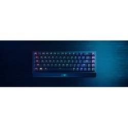 Razer BlackWidow V3 Mini Hyperspeed - لوحة مفاتيح ميكانيكية لاسلكية للألعاب بنسبة 65% (مفتاح أصفر) وإضاءة خلفية قابلة للتخصيص من Razer Chroma RGB