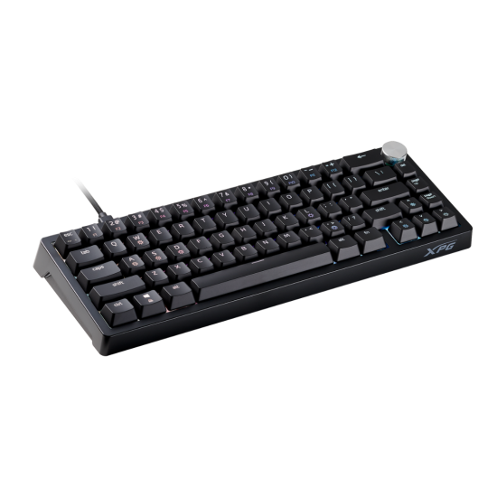 XPG Sorcerer Mini Black 65% Form Factor Triple Layered Damping Foam 66 Keys (ANSI)67 Keys(ISO) Detachable USB