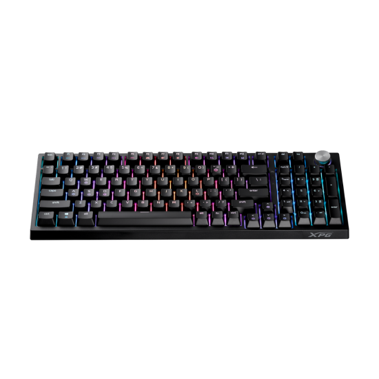 XPG Sorcerer Black 96% Form Factor Gasket Mount 97 Keys (ANSI)/98 Keys(ISO) USB-C 5V DC