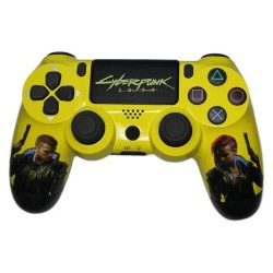 وحدة تحكم لاسلكية Dualshock 4 لجهاز PS4 (Cyberpunk 2077)