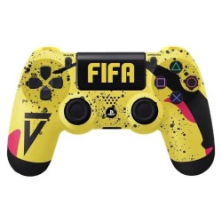 وحدة تحكم لاسلكية DualShock 4 لجهاز PS4 (FIFA / أصفر)