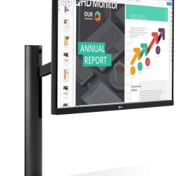 شاشة LG مقاس 27 بوصة QHD Ergo IPS مزودة بمنفذ USB من النوع C وحامل Ergo