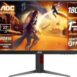 شاشة AOC C27G4Z مقاس 27 بوصة FHD (1920x1080) 280 هرتز 0.3 مللي ثانية سريعة VA منحنية