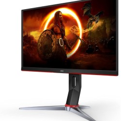 شاشة AOC 24G2Z مقاس 24 بوصة، FHD (1920x1080) 240 هرتز، 0.5 مللي ثانية، IPS