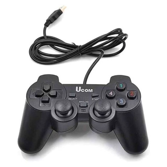 وحدة تحكم DualShock بمنفذ USB مزدوج للكمبيوتر الشخصي من UCom (UC-JS704S2)