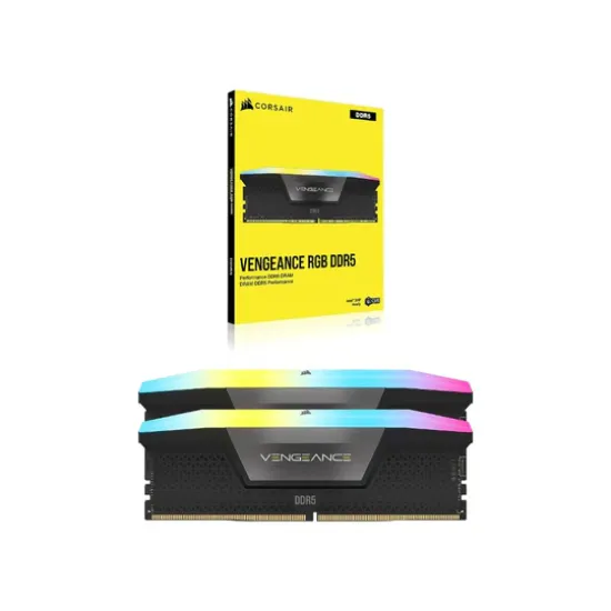 CORSAIR VENGEANCE RGB DDR5 32GB (2x16GB) 6000MHz - CL36 , Black