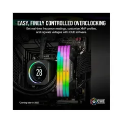 CORSAIR VENGEANCE RGB DDR5 32GB (2x16GB) 6000MHz - CL36 , Black