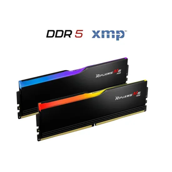 G.SKILL Ripjaws M5 RGB DDR5 96GB (2x48GB) 6400MHz CL32, Intel XMP 3.0 - Black