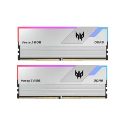 Acer Predator Vesta II DDR5 RGB RAM 32GB (16GBx2) 7200MHz - CL34 Silver, XMP & EXPO