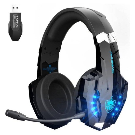 Phoinikas BU G9000 Pro Wireless [BT + 3.5mm] Headset (Black)