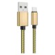 USB to Type-C Metalic Spring Cable 1.8m