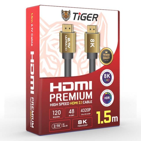 Tiger HDMI 2.1 [8K] 1.5m Cable