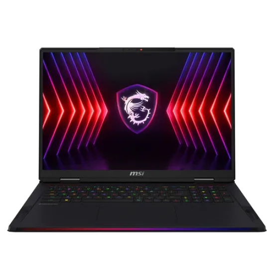 MSI Raider 18 HX A14VIG-435AE 18” UHD+ MiniLED 120Hz Laptop- Core i9-14900HX - 32GB DDR5 RAM - 2TB SSD - RTX 4090 16GB - Win 11