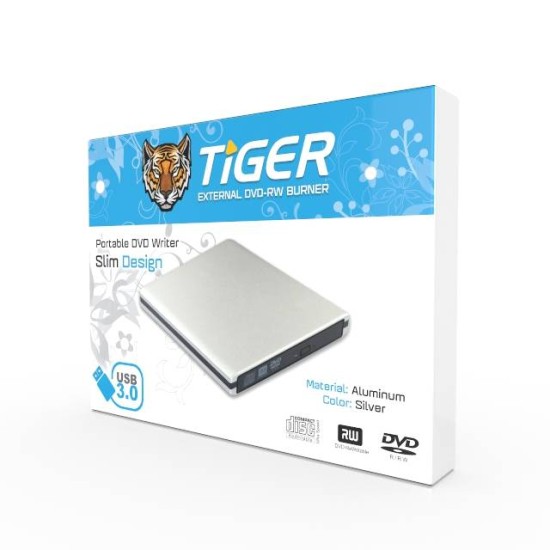 مسجل أقراص DVD-RW خارجي من TIGER بمنفذ USB 3.0